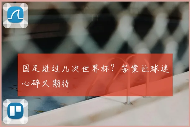国足进过几次世界杯？答案让球迷心碎又期待